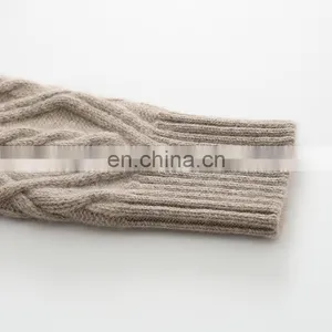 New Arrival Winter Women's X-Long Cardigan Pure Cashmere Chunky Knit Sweater Button Decoration V-Neck Collar Streetwear Style thumbnail-5