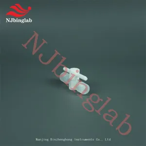 NJbinglab PFA Stopcock Valve, 2-way, Deliver Full Flow and Positive Shutoff thumbnail-1