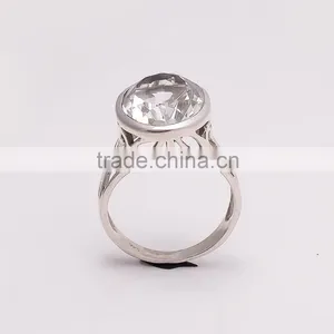 WHITE TOPPAZ RING ,925 Sterling Silver Jewelry Wholesale,WHOLESALE SILVER JEWELRY,SILVER EXPORTER,SILVER JEWELRY FROM INDIA thumbnail-3