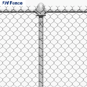 3.0mm 9 Gauge Galvanized Cyclone Mesh Chain Link Fence for Durable Security thumbnail-2