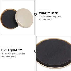 Furniture Sliders, 3.5inch Furniture Sliders Pads for Hardwood Floors, Reusable Round Glides Glider, Heavy Duty Furniture Movers Sliders thumbnail-3