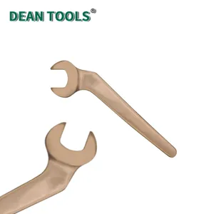 Non-Sparking Bent Open End Wrench,45-degree Bend, Aluminum Bronze,Offset Open End Wrench thumbnail-3