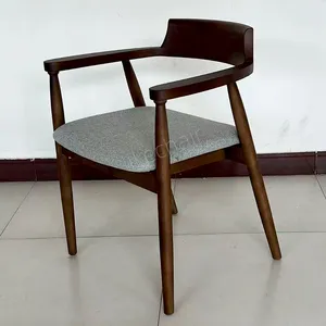 High Quality Modern Unique Solid Wood Dining Chair Nordic Comfortable Living Room Home Dining Chairs thumbnail-5