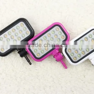 Portable Mini Adjustable LED Flash Light Built-in 21leds Floodlight Led Selfie Flash Light 2016 New Arrival thumbnail-3