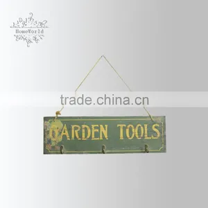 Vintage Handmade Customized Wooden Wall Pallet Sign With Hooks thumbnail-6