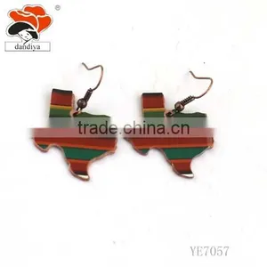 Hot Sale Women Alloy Iron Multicolor Earrings Fashion Jewelry Sticker Colorful Earrings thumbnail-1