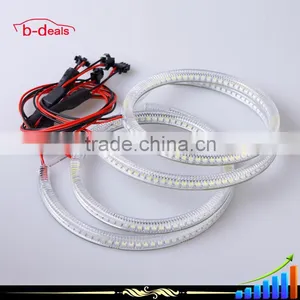 B-deals Custom Logo SMD Halo Ring Headlight DRL for Mitsubishi LANCER Non Projector thumbnail-3