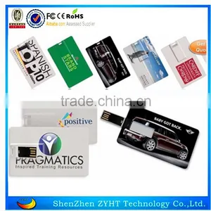 Factory Price Full Capacity 4GB-16GB Usb 2.0 Credit Card Usb Flash Drive for Advertisement thumbnail-1