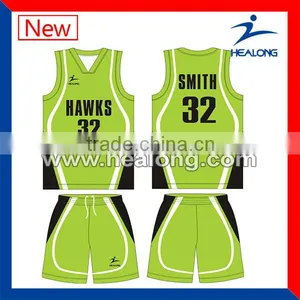 Sublimation High Quality Basketball Uniform Design thumbnail-1