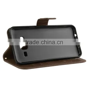 Luxury Stand Holder 6 Inch Matte Back Cover pu Leather Case for Opp Neo 5/J5 thumbnail-5