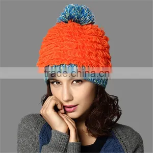 History Lowest Price Kenmont Brand Top Design Knitted Hat With Pom Pom thumbnail-1