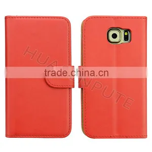 Hot New Products Leather Case for Samsung Galaxy S6 Wallet Leather Case thumbnail-4