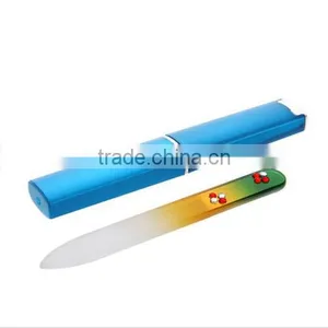 Professional Salon Acrylic Crystal Glass Nail Files + Hard Case US124 thumbnail-6