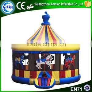 Merry-go-round Printing Competitive Price Inflatable Bounce House for Sale thumbnail-1
