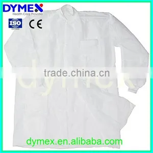 Nonwoven Fabric Disposable Knit Cuff Lab Coats thumbnail-3