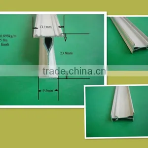 13.1mm*23.8mm*9.9mm Aluminum Bending Rail Profile for Curtain thumbnail-1