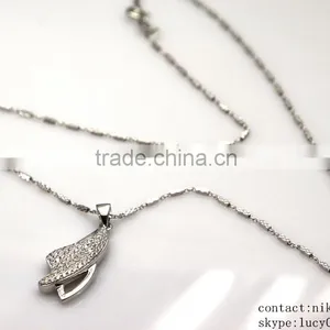 2016 High Quality Hot Sale Face Book 925 Sterling Silver Necklace Chinese Supplier 925 Silver Necklace thumbnail-5