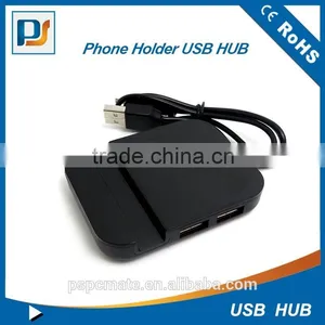 White or Black Phone Holder High Speed 4 Port Usb Hub 2.0,High Speed Usb 2.0 Hub thumbnail-1