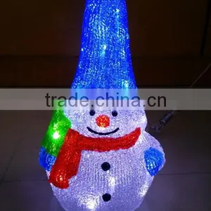 Hot Sales 3D LED Christmas Acrylic Snowman Motif Light thumbnail-1