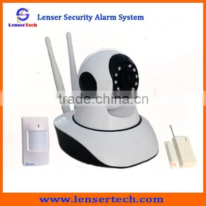 Intelligent Security Dome Camera IP Alarm / Video WIFI Network Home Burglar Alarm System Quality Choice thumbnail-1