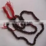 Garnet Rhondelle Plain Gem Beads. thumbnail-1
