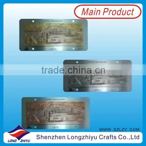 Personalized Metal Casting Antique Nameplates,antique Bronze Silver Copper Plates,rivets Metal Emblems thumbnail-1