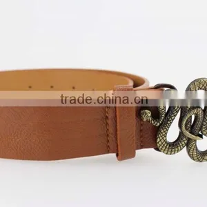 2015 Vintage Style pu Casual Belt for Women With Snake Shape Buckles in Yiwu thumbnail-6