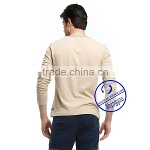 2015 China Supplier Custom Long Sleeve Mens Plain t Shirt thumbnail-4