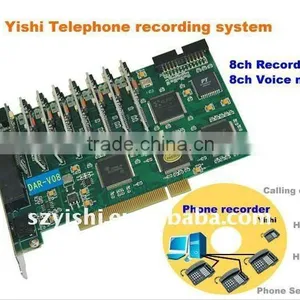 8Ch Telephone Recording Card With Voice Mail DAR-V08 thumbnail-1