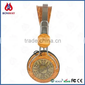 Wooden Ear Shell Headphone Headset thumbnail-1