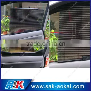 Luxury Polyester Material Fabric Curtain Type Car Sunshade thumbnail-1