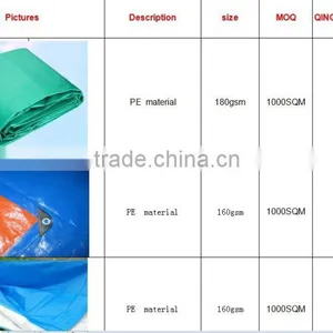 Newest pe Tarpaulins White Waterproof Plastic Tarp thumbnail-6