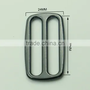 Wholesale Nickel Free Zinc Alloy Metal Black Slide Buckle for Belt 38mm thumbnail-4