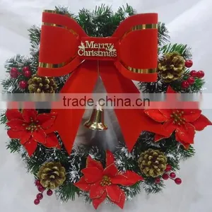 Factory Direct Selling Decorative X-mas Wreath/pvc Decorated Wreath thumbnail-1