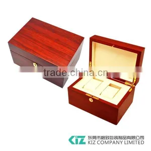 High Quality Wooden Watch Boxes for Two Watchs Can be Customized thumbnail-1