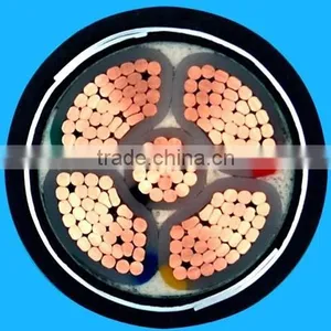 PVC Insulated PVC Sheath Copper Conductor Steel Tape Screened Multicore Control Power Cable thumbnail-1