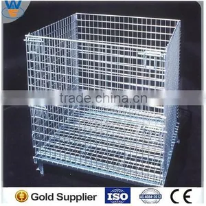 Zinc Plated Steel Welded Wire Mesh Pallet Cage thumbnail-1