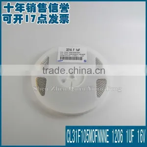 Capacitors CL31F105MOFNNNE 1206 1UF 16V NEW thumbnail-1
