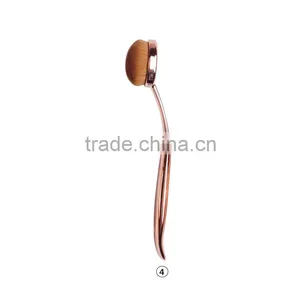 Special Fishtail Handle 10 Pieces Sythetic Hair Rose Gold Makeup Brushes thumbnail-1