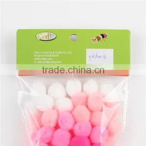 Factory Supply DIY Crafts Pink Series Acrylic Pompoms Toys for Kids or Wedding Party Decoration thumbnail-3