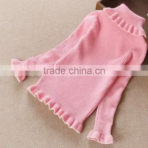 2016 Spring Girls Rib Cotton Spandex Shirt thumbnail-2