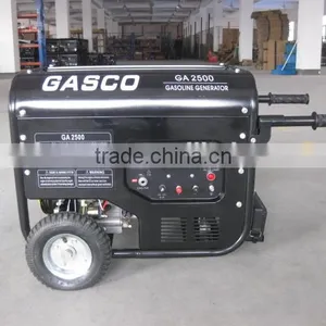 5KW GASCO Electric Start With 2 Wheels and Handles Diesel Generator thumbnail-1