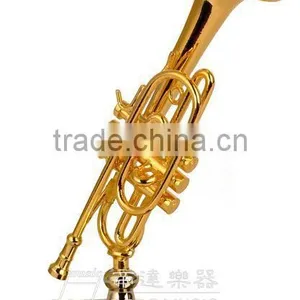 1/6 Size Gold Plated Music Instrument Shaped Music Art of Flute thumbnail-3