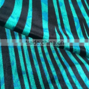 2015 New Product Printed 6%spandex+94%polyester Velvet Fabric thumbnail-4