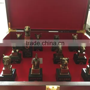 Hetian Jade Seal, Bronze-plated Jade Seal Craft thumbnail-5