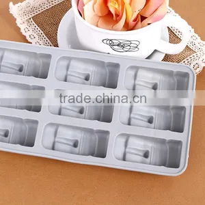 100% Food Grade Easter Island Statues Shape Silicon Ice Tray thumbnail-3