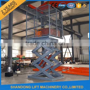 Hydraulic Fork Lifter Mini Electric Scissor Lift Platform Portable Lifter thumbnail-1