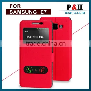 Phone Case Wallet Leather Customized Cover Case For Samsung Galaxy E7,For Galaxy E7 Case Leather thumbnail-1