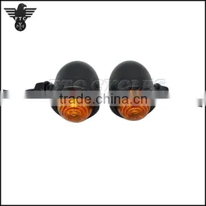 Amber Lens Aluminum Harley Custom Bike LED Indicator Turn Signals Quality Choice thumbnail-5