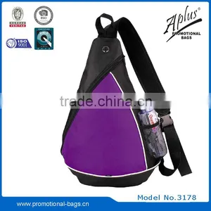 Shoulder Sling Bag With Mesh Pcokets for Promotion thumbnail-2